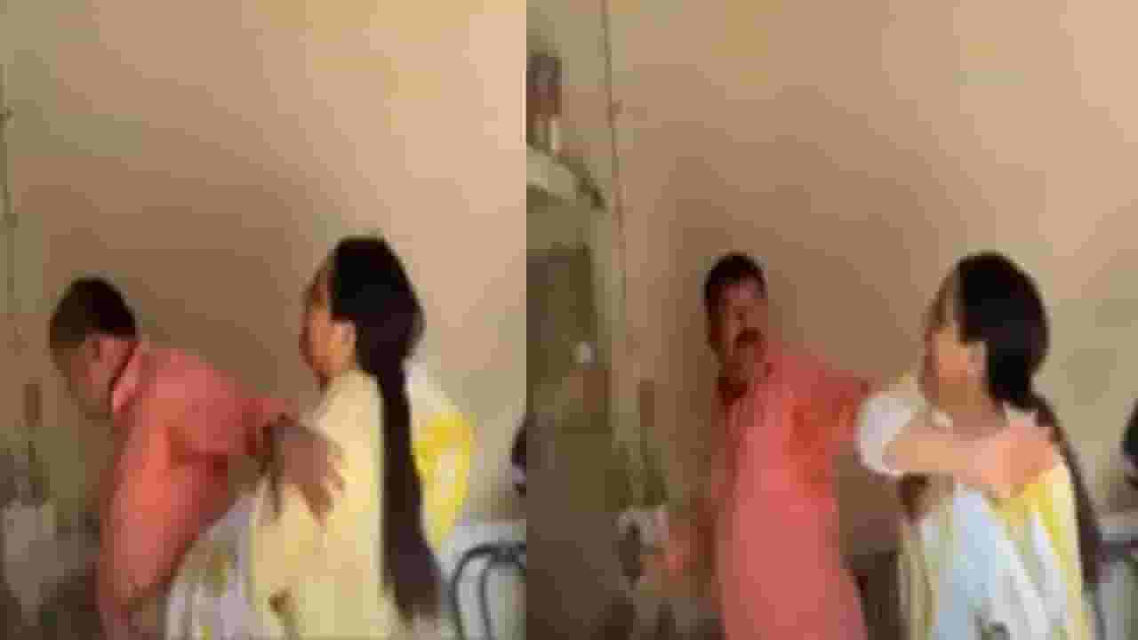 Kalyan Shivsena : 'शिव्या देतो...माझ्या छातीला...', गंभीर आरोप करत शिंदे गटाच्या माजी नगरसेवकाला महिला कार्यकर्त्याकडून बेदम चोप