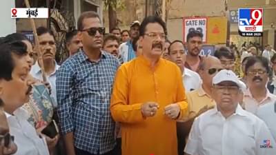 KEM Hospital Protest Video : केईएम रुग्णालयाकडून ‘माय मराठी’चा अवमान, शिवसैनिकांनी गेटला फासलं काळं