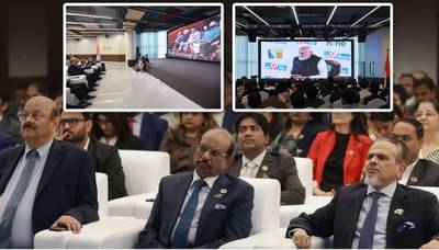 TV9 च्या WITT समीटमधील PM मोदी यांचे भाषण, अबू धाबीत बसून ऐकत होते Lulu ग्रुपचे मालक