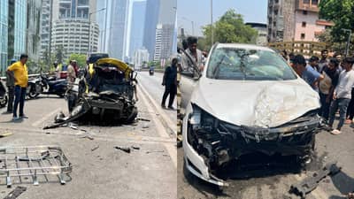 मुंबईत भीषण अपघात, कार एकमेकांवर आदळल्या; दोघांचा मृत्यू