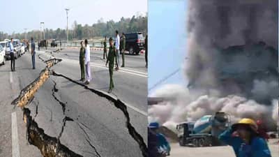 भूकंपाने उद्ध्वस्त म्यानमार पुन्हा हादरलं, शेकडो लोकांचा मृत्यू, अफगाणिस्तानातही बसले भूकंपाचे धक्के