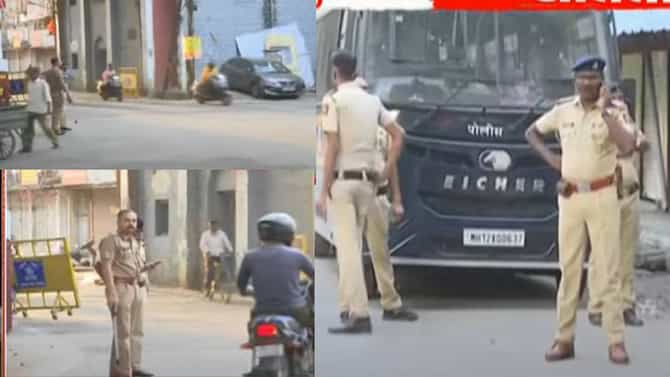 Nagpur Violence : नागपुरात राड्यानंतर तणावपूर्ण शांतता, संचारबंदी लागू; पोलिस बंदोबस्त तैनात