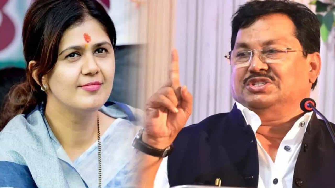 Vijay Wadettiwar Video : 'पंकजा मुडेंचं रडगाणं, आजकाल वादग्रस्त वक्तव्यांचा सपाटा सुरू', वडेट्टीवारांचा खोचक टोला