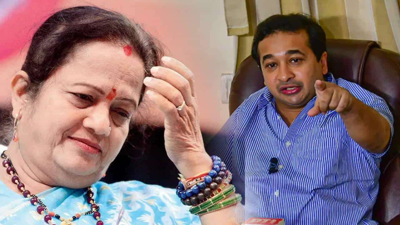 Nitesh Rane Video :  नितेश राणेंचा किशोरी पेडणेकरांना थेट सवाल, 'दिशा सालियनच्या घरी 3 तास काय...'