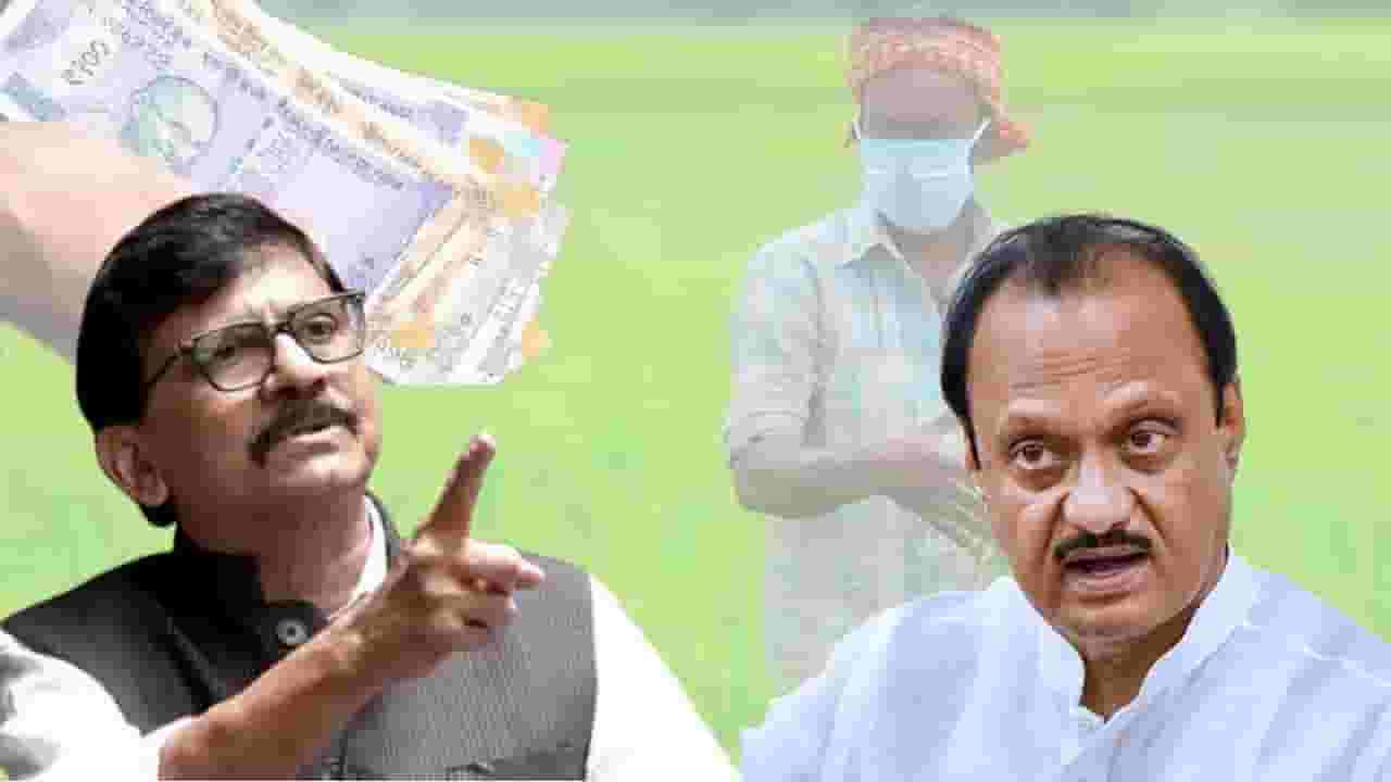 Sanjay Raut : कर्जमाफी देता येत नाही तर...; संजय राऊतांचा अजित पवारांना टोला