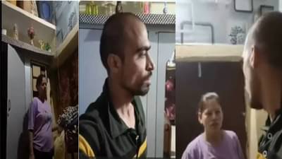 तुझा तर ठावठिकाणाही लागणार नाही... दरवाजा बंद करून बायकोने नवऱ्याच्या थोबाडीत दणादण लगावल्या; व्हिडीओ व्हायरल