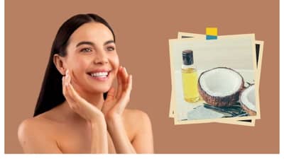 रात्री झोपण्यापूर्वी चेहर्यावर नारळाचं तेल लावण्याचे हे आहेत फायदे
