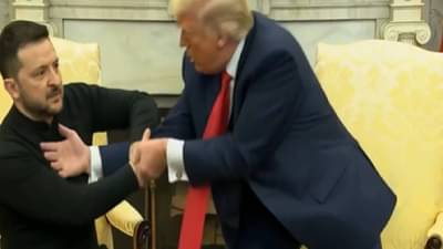 Donald Trump : ट्रम्प आणि जेलेंस्की यांच्या हाणामारीचा VIDEO तुफान व्हायरल, एकदा तुम्ही बघा