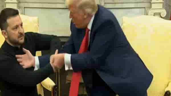 Donald Trump : ट्रम्प आणि जेलेंस्की यांच्या हाणामारीचा VIDEO तुफान व्हायरल, एकदा तुम्ही बघा