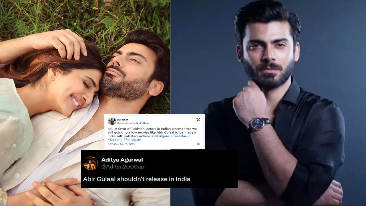 Pahalgam Attack: 'अबीर गुलालला' बायकॉट करण्याची मागणी; पाकिस्तानी अभिनेता फवाद अन् वाणी कपूरवर संताप Pahalgam Attack: 'अबीर गुलालला' बायकॉट करण्याची मागणी; पाकिस्तानी अभिनेता फवाद अन् वाणी कपूरवर संताप