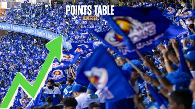 Ipl 2025 : मुंबईची पॉइंट्स टेबलमध्ये मोठी झेप, टॉप 5 मध्ये मोठा बदल, 3 संघांना झटका