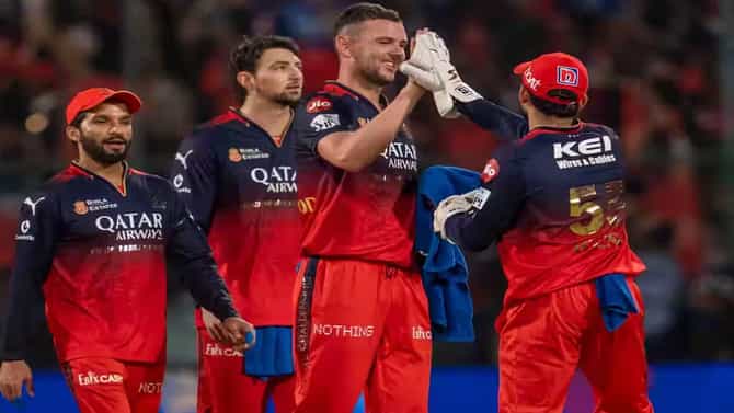 RCB vs RR : आरसीबीचा बंगळुरुतील पहिला आणि एकूण सहावा विजय, राजस्थानचा बाजार उठला!