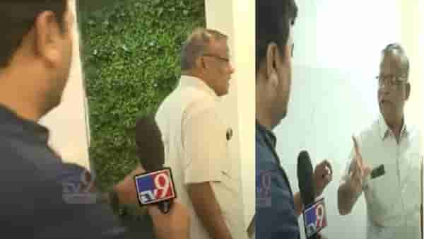 सुरेश धसांच्या आरोपांवर किरण जाधव यांनी बोलणं टाळलं, tv9 चा कॅमेरा बघताच ठोकली धूम