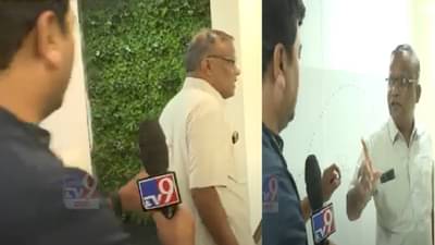 सुरेश धसांच्या आरोपांवर किरण जाधव यांनी बोलणं टाळलं, tv9 चा कॅमेरा बघताच ठोकली धूम