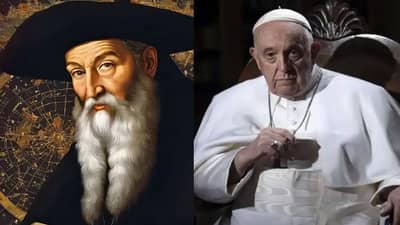 नॉस्ट्रॅडॅमसची ती भविष्यवाणी ठरली खरी? पोपच्या मृत्यूने जग दहशतीत, काय होतं भाकित ?