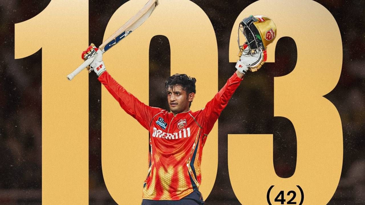 प्रियांश आर्यने फक्त 39 चेंडूत शतक पूर्ण केलं. इशान किशननंतर या स्पर्धेत शतक झळकावणारा दुसरा फलंदाज ठरला आहे. पॉवर प्लेमध्ये त्याने आपल्या फलंदाजीचा आक्रमक बाणा दाखवला आणि अर्धशतक पूर्ण केलं.