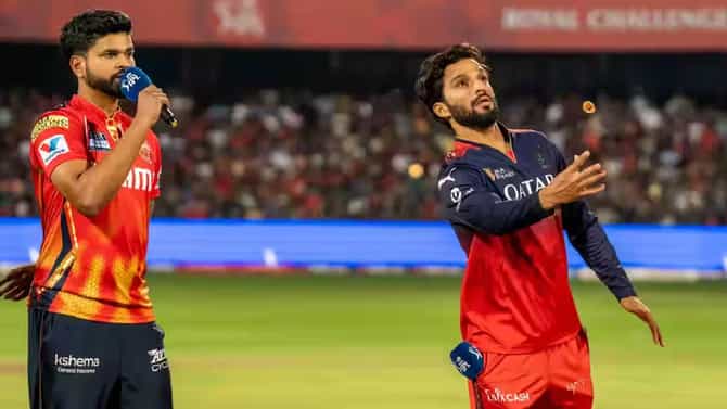 IPL 2025, PBKS vs RCB : आरसीबीने जिंकला नाणेफेकीचा कौल, रजत पाटिदार गोलंदाजी निवडत म्हणाला...