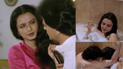 रेखाने जेव्हा या अभिनेत्यासोबत दिला बाथटबचा बोल्ड सीन; प्रेक्षकांनी थिएटरमध्ये घातला होता गोंधळ