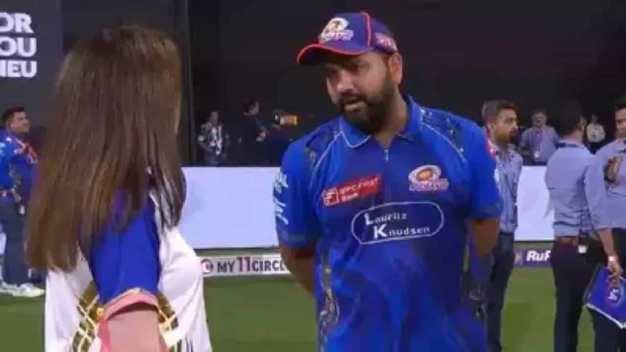 रोहित शर्माचा पुन्हा फ्लॉप शो, निता अंबानी आणि हिटमॅन यांच्यात सामन्यानंतर नेमकं काय झालं? Video व्हायरल