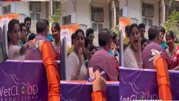 अरे थांबना... ओरडणाऱ्या चाहत्यावर सई वैतागली; तिचे रिअॅक्शन पाहून नेटकरीही म्हणाले,किती गोड
