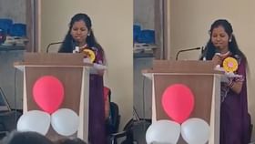फेअरवेल कार्यक्रमात बोलत असताना स्टेजवरच कोसळली, तरुणीचा मृत्यू फेअरवेल कार्यक्रमात बोलत असताना स्टेजवरच कोसळली, तरुणीचा मृत्यू