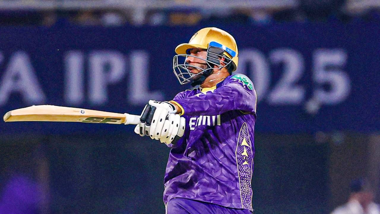 आयपीएल 2025 स्पर्धेत वेंकटेश अय्यर पैसा वसूल फलंदाजी केली. त्याने 29 चेंडूत 7 चौकार आणि 3 षटकारांच्या मदतीने 60 धावांची खेळी केली. त्याच्या या खेळीमुळे कोलकाता नाईट रायडर्सला 20 षटकात 6 गडी गमवून 200 धावांपर्यंत मजल मारता आली. (Photo- KKR Twitter)