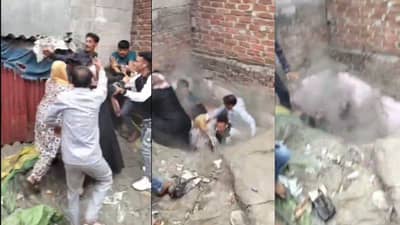 मोबाईलवर शिविगाळवरुन दोन परिवारात हाणामारी, पण व्हिडिओ पाहिल्यावर हसणे नाही रोखू शकणार