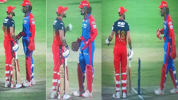 DC vs RCB : विराट कोहली-केएल राहुल भर सामन्यात भिडले, व्हीडिओ व्हायरल