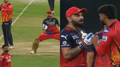 Video : आरसीबीच्या विजयानंतर  विराट कोहलीचं आक्रमक सेलीब्रेशन, श्रेयस अय्यरने केलं असं काही...