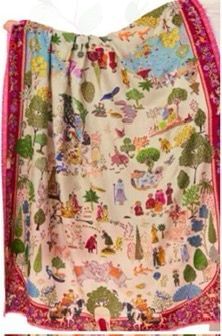 भारताने थायलंडच्या राणीलाही ब्रोकेड रेशमी शॉल भेट म्हणून दिली आहे. ही शॉल म्हणजे भारतातील उत्कृष्ट आणि समृद्ध विणकामाचा एक उत्कृष्ट नमुना आहे. भारतातील सर्वोतकृष्ट आणि उच्च दर्जाच्या रेशमापासून ही शॉल तयार करण्यात आली आहे. या शॉलवर एक गाव चित्रित करण्यात आले आहे. भारतीय मनिएचर आणि पिचवाई कलेतून प्रेरणा घेऊन या शॉलवर निसर्ग तसेच उत्सवाचेही चित्रण करण्यात आले आहे.