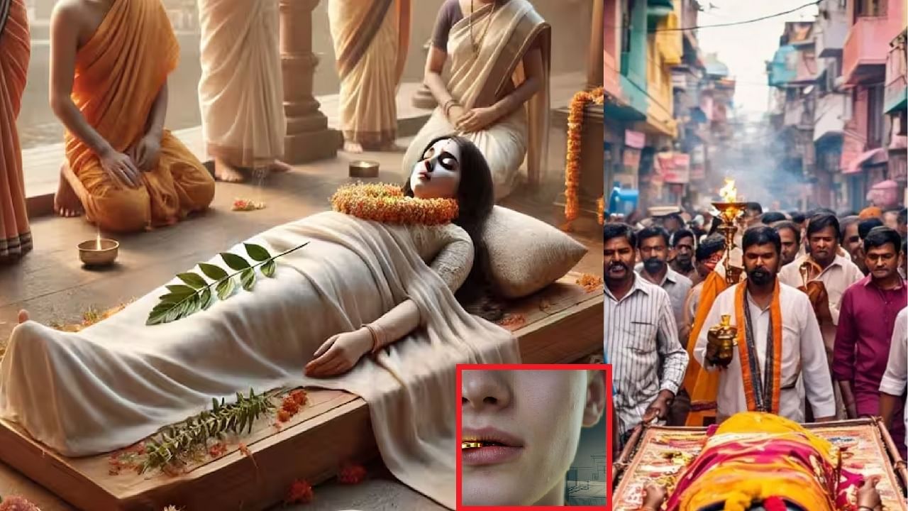 मृत्यूनंतर व्यक्तीच्या तोंडात सोनं का ठेवलं जातं?त्याशिवाय अंत्यसंस्कारही केले जात नाहीत; काय सांगतं शास्त्र? मृत्यूनंतर व्यक्तीच्या तोंडात सोनं का ठेवलं जातं?त्याशिवाय अंत्यसंस्कारही केले जात नाहीत; काय सांगतं शास्त्र?