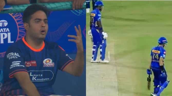 IPL 2025 : हार्दिकने केली धोनीच्या कृतीची पुनरावृत्ती, पण आकाश अंबानी संतापला, रिॲक्शन व्हायरल