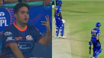 IPL 2025 : हार्दिकने केली धोनीच्या कृतीची पुनरावृत्ती, पण आकाश अंबानी संतापला, रिॲक्शन व्हायरल