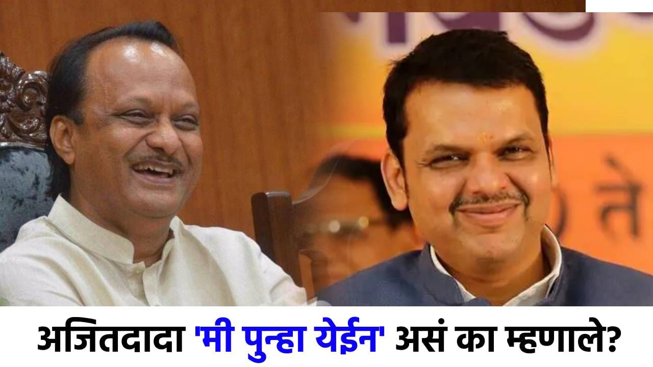 अजितदादांची 'मी पुन्हा येईन'वरून मिश्किल टिप्पणी, म्हणाले मी फडणवीसांना.... अजितदादांची 'मी पुन्हा येईन'वरून मिश्किल टिप्पणी, म्हणाले मी फडणवीसांना....