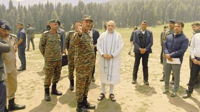 Union Home Minister Amit Shah : गृहमंत्री अमित शाह बैसरन खोऱ्यात पोहोचले