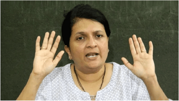 खडसे, भुजबळ, धनंजय मुंडे झाले, आता अंजली दमानियांच्या टार्गेटवर शिंदे गटाचा बडा नेता? थेट सभेतच सूचक इशारा!