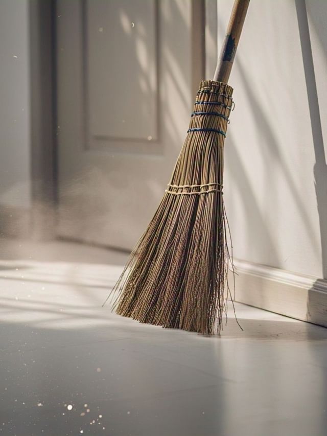 broom be keep sleeping or standing