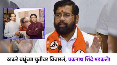 ठाकरे बंधूंच्या युतीबाबत विचारलं, एकनाथ शिंदे चांगलेच भडकले, म्हणाले, दुसरं काही...