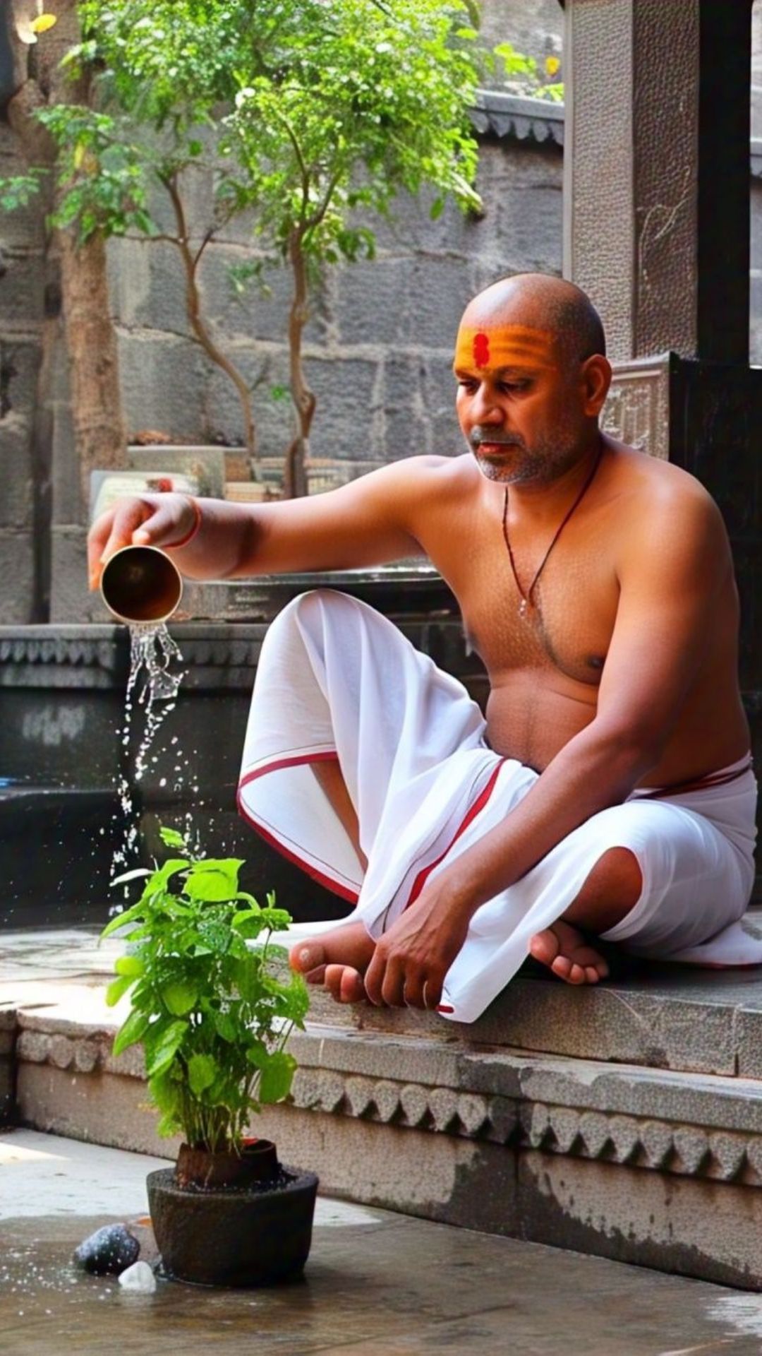तुळशीला चंदनाचे पाणी अर्पण केल्याने काय होते?