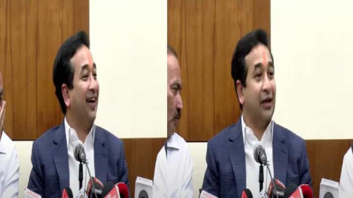 Nitesh Rane : हिंदीची सक्ती केली तर मी तर मरेनच... पत्रकारांना उत्तर देताना नितेश राणेंचं मिश्कील वक्तव्य Nitesh Rane : हिंदीची सक्ती केली तर मी तर मरेनच... पत्रकारांना उत्तर देताना नितेश राणेंचं मिश्कील वक्तव्य