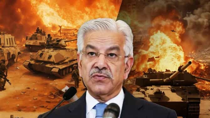 India vs Pakistan : भारताबरोबर युद्धाच्या वक्तव्यावरुन पाकिस्तानच्या संरक्षण मंत्र्यांची पलटी, आता म्हणतात...