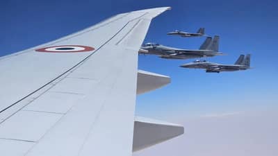 सौदीच्या एअर स्पेसवर मोदींचं भव्य स्वागत, विमानाला तीन फायटर प्लेनने केलं एस्कॉर्ट