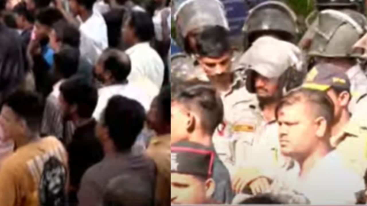 वडाळ्यात रामनवमीनिमित्त काढण्यात आलेल्या रॅलीत जोरदार राडा, पोलीस विहिंपचे कार्यकर्ते आमनेसामने वडाळ्यात रामनवमीनिमित्त काढण्यात आलेल्या रॅलीत जोरदार राडा, पोलीस विहिंपचे कार्यकर्ते आमनेसामने