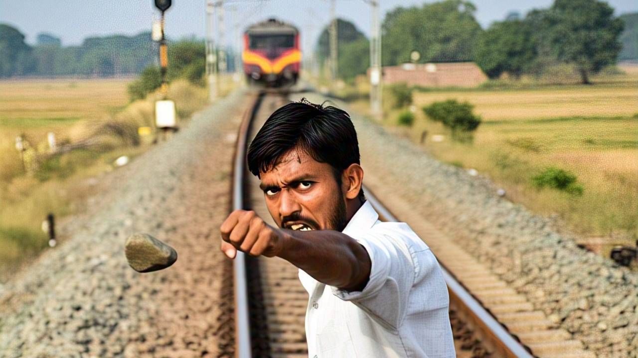 या चिमुकलीचे पालक विजयपूर ते रायचूर पॅसेंजर एक्स्प्रेसमधून प्रवास करत होते. त्याच वेळी एका अनोळखी व्यक्तीने चालत्या रेल्वेवर एक दगड भिरकावला. यातच या चिमुकलीचा दुर्दैवी मृत्यू झाला आहे. 