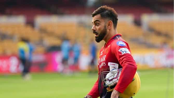 IPL 2025 : विराट कोहलीच्या सुरक्षेत मोठी चूक, मैदानात घडली अशी घटना... घाबरला क्रिकेटर