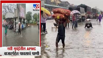 APMC मध्ये पावसाचा धिंगाणा, भाजीपाला भिजला, ग्राहकांना महागाईचा फटका