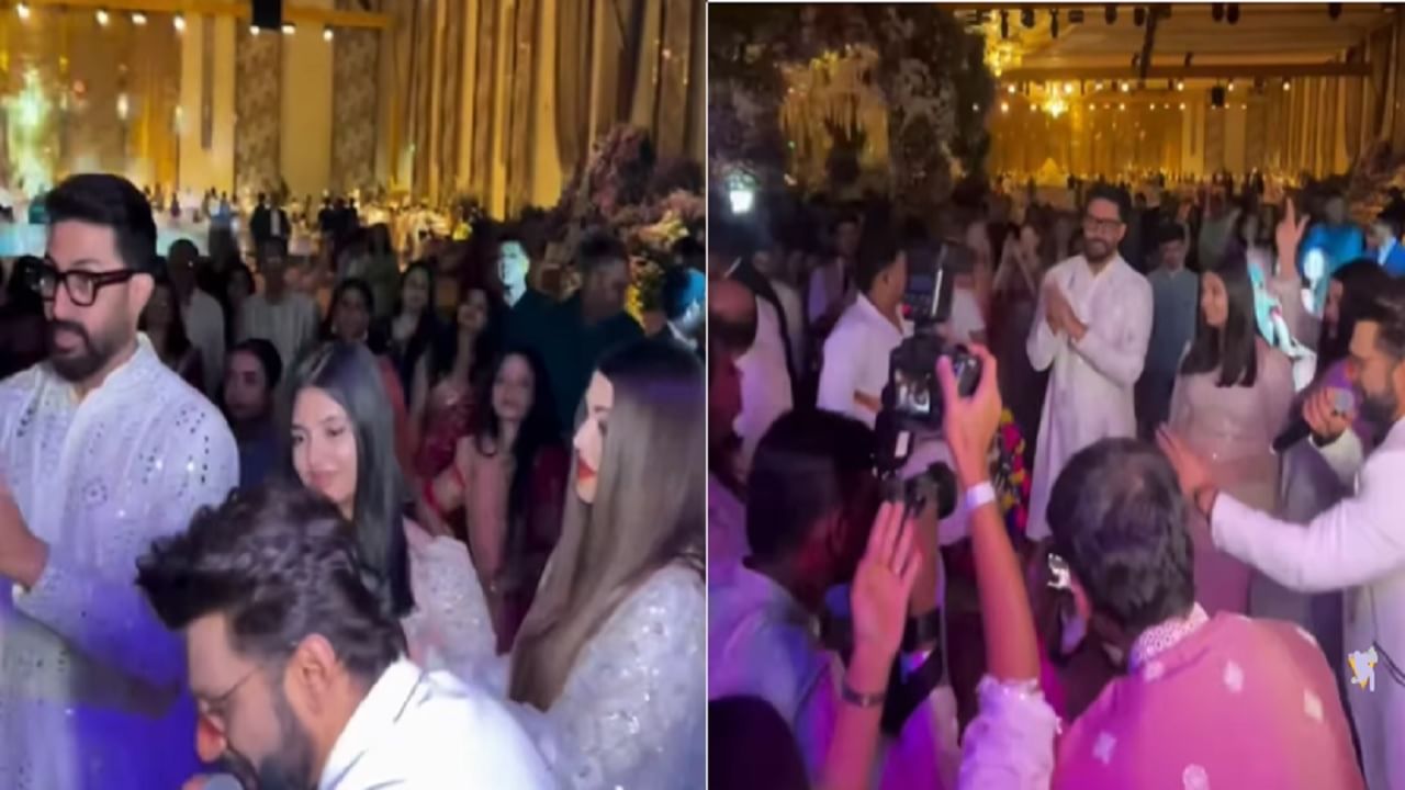 'कजरा रे' गाण्यावर ऐश्वर्या राय अभिषेकसह लेक आराध्याही थिरकली; लग्नातला तो व्हिडिओ व्हायरल