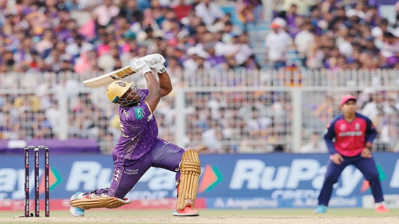 KKR vs RR : 6,6,6,6,6,6, आंद्रे रसेलचं वादळ, राजस्थानसमोर 207 धावांचं आव्हान