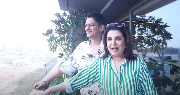  फराह खान आणि विजय वर्मा घराच्या बाल्कनीत उभे राहून थंड वाऱ्याचा आनंद घेताना या फोटोमध्ये दिसत आहे. अभिनेत्यासाठी ही बाल्कनी घरातील सर्वात खास जागा आहे. 