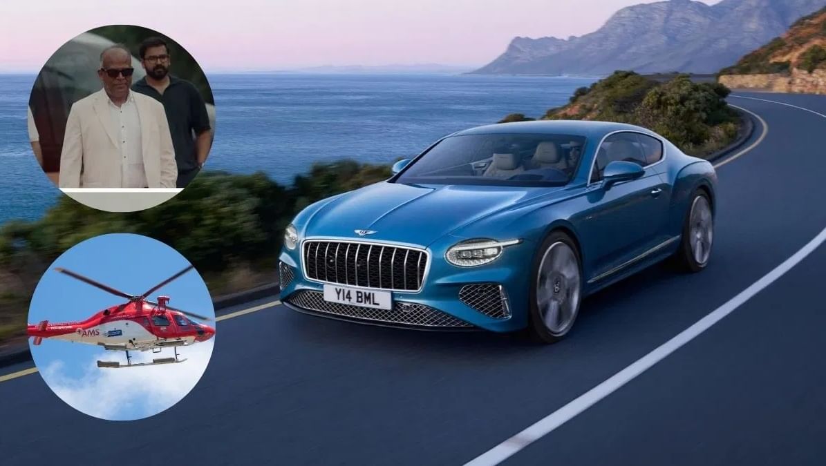 6 कोटींच्या बेंटले कारची डिलिव्हरी घेण्यास व्यापारी चक्क हॅलिकॉप्टरने पोहचला, व्हिडीओ व्हायरल